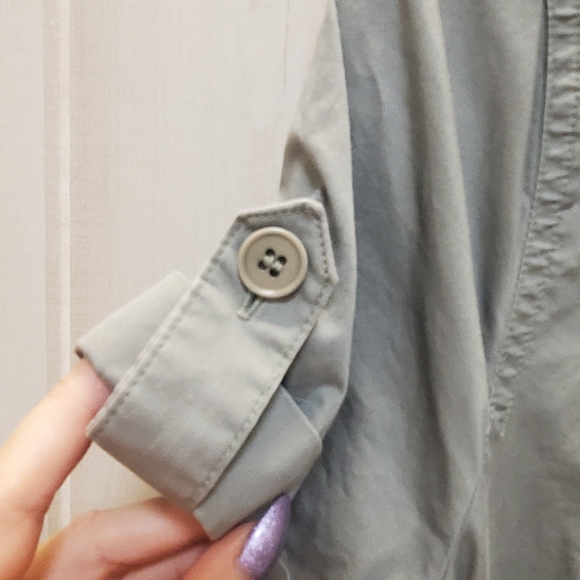 TALBOTS Trench Safari Khaki  Dress w/ Belt & Pockets Size 14 - EUC! - Picture 8 of 13